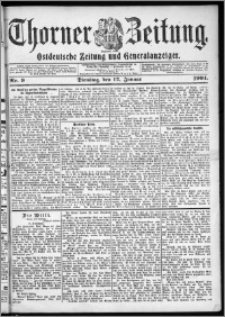 Thorner Zeitung 1904, Nr. 9 + Beilage