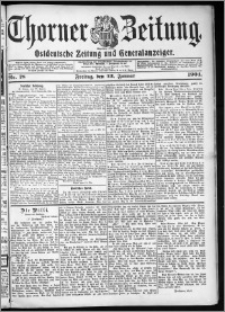 Thorner Zeitung 1904, Nr. 18 + Beilage