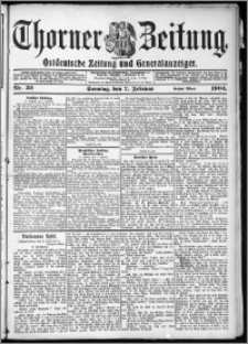 Thorner Zeitung 1904, Nr. 32 Erstes Blatt