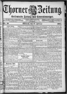 Thorner Zeitung 1904, Nr. 40 + Beilage