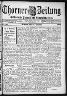 Thorner Zeitung 1904, Nr. 46 + Beilage