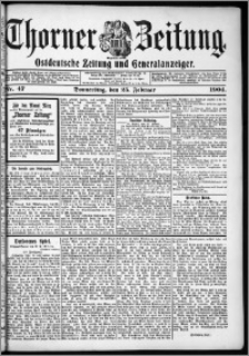 Thorner Zeitung 1904, Nr. 47 + Beilage