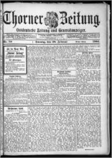 Thorner Zeitung 1904, Nr. 50 Erstes Blatt