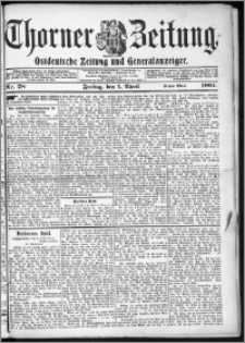 Thorner Zeitung 1904, Nr. 78 Erstes Blatt