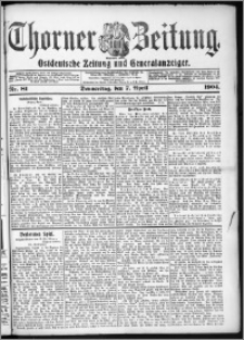 Thorner Zeitung 1904, Nr. 81 + Beilage