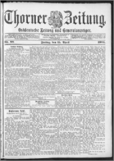 Thorner Zeitung 1904, Nr. 88 + Beilage