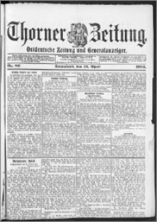 Thorner Zeitung 1904, Nr. 89 + Beilage