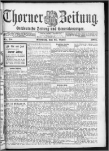 Thorner Zeitung 1904, Nr. 98 + Beilage