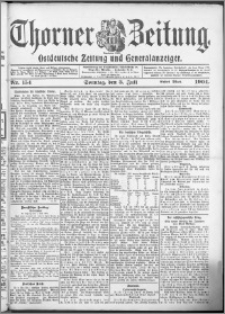 Thorner Zeitung 1904, Nr. 154 Erstes Blatt