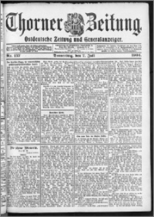 Thorner Zeitung 1904, Nr. 157 + Beilage