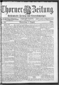 Thorner Zeitung 1904, Nr. 181 + Beilage