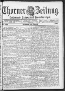 Thorner Zeitung 1904, Nr. 186 + Beilage