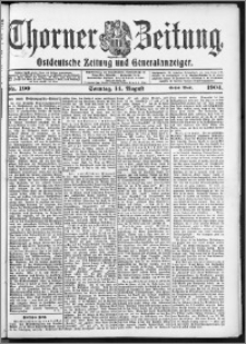 Thorner Zeitung 1904, Nr. 190 Erstes Blatt