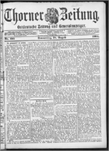 Thorner Zeitung 1904, Nr. 193 + Beilage