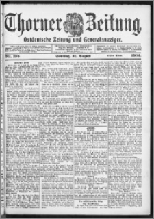 Thorner Zeitung 1904, Nr. 196 Erstes Blatt