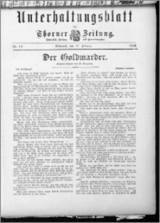 Unterhaltungsblatt der Thorner Zeitung 1904, Nr. 40