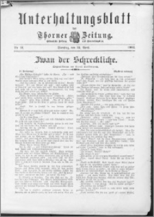 Unterhaltungsblatt der Thorner Zeitung 1904, Nr. 91