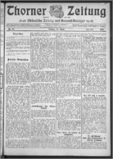 Thorner Zeitung 1909, Nr. 196 Erstes Blatt + Beilage