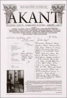 Akant : miesięcznik literacki 1999 R.2 nr 1 (14)