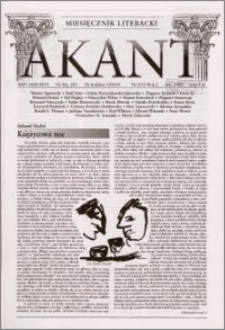 Akant : miesięcznik literacki 1999 R.2 nr 2(15)