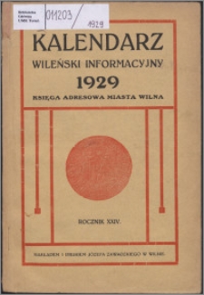 Kalendarz Wileński Informacyjny R. 24 (1929)