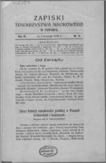 Zapiski Towarzystwa Naukowego w Toruniu, T. 4 nr 9, (1919)