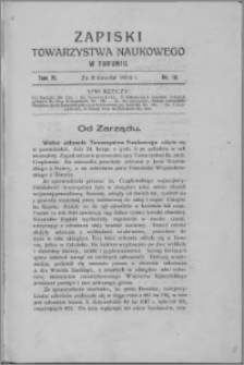 Zapiski Towarzystwa Naukowego w Toruniu, T. 4 nr 10, (1919)