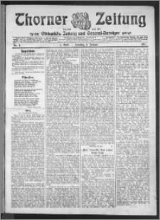 Thorner Zeitung 1911, Nr. 1 1 Blatt