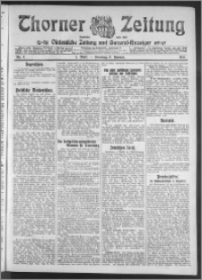 Thorner Zeitung 1911, Nr. 7 1 Blatt