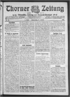 Thorner Zeitung 1911, Nr. 10 1 Blatt