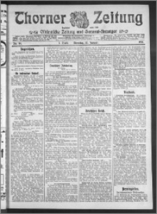 Thorner Zeitung 1911, Nr. 14 1 Blatt