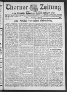 Thorner Zeitung 1911, Nr. 15 1 Blatt