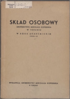 Skład Osobowy Uniwersytetu Mikołaja Kopernika w Toruniu w roku akademickim 1950/1951