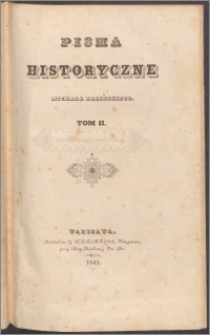 Pisma historyczne Michała Balińskiego T. 2