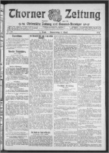 Thorner Zeitung 1911, Nr. 82 1 Blatt