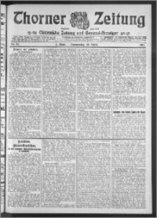 Thorner Zeitung 1911, Nr. 92 2 Blatt