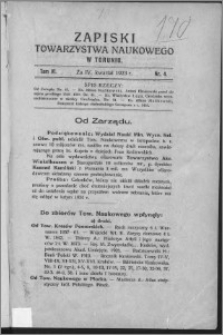 Zapiski Towarzystwa Naukowego w Toruniu, T. 6 nr 4, (1923)