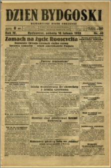 Dzień Bydgoski, 1933, R.4, nr 40