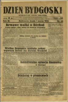 Dzień Bydgoski, 1933, R.4, nr 49