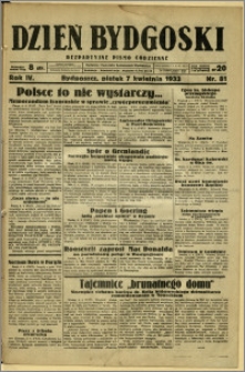 Dzień Bydgoski, 1933, R.4, nr 81