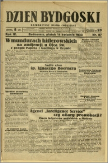 Dzień Bydgoski, 1933, R.4, nr 87