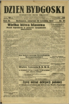 Dzień Bydgoski, 1933, R.4, nr 91