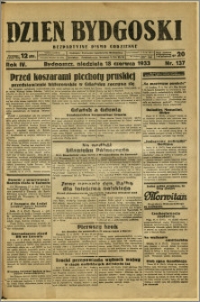 Dzień Bydgoski, 1933, R.4, nr 137