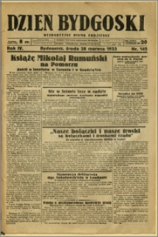 Dzień Bydgoski, 1933, R.4, nr 145