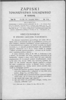 Zapiski Towarzystwa Naukowego w Toruniu, T. 6 nr 7/8, (1924)