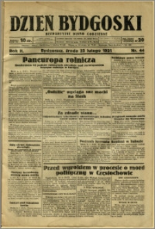 Dzień Bydgoski, 1931, R.2, nr 44