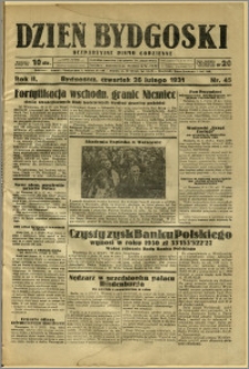 Dzień Bydgoski, 1931, R.2, nr 45