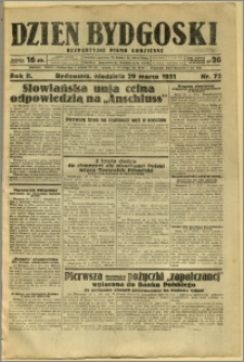 Dzień Bydgoski, 1931, R.2, nr 72