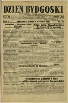 Dzień Bydgoski, 1931, R.2, nr 76