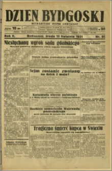 Dzień Bydgoski, 1931, R.2, nr 85